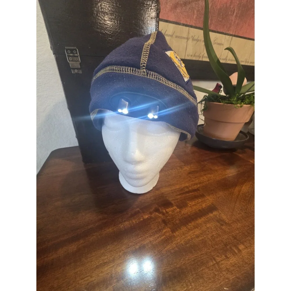 Cub‎ Scout Beenie with Built In Light Blue Hat Works